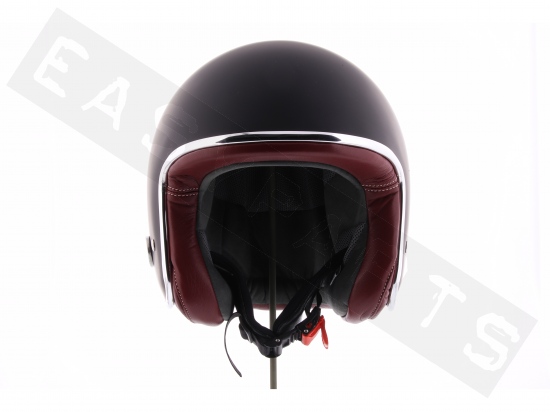 Helm Jet BARUFFALDI Zar Vintage 2.0 Schwarz Matt (Innen Rot)